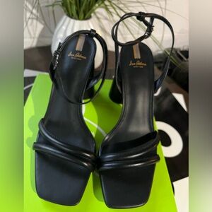Sam Edelman Black Kia Block Heel Sandal Size 10  $30